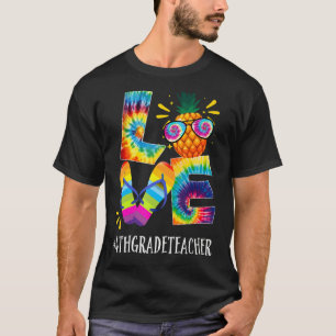 Camiseta Maestra de 4º Grado Amor Pineapple Verano fuera de