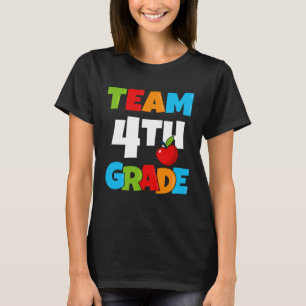 Camiseta Maestra de 4º Grado del Equipo, de cuarta vuelta a