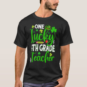 Camiseta Maestra de 4º grado Sh en el Día de San Patricio