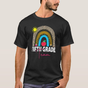 Camiseta Maestra de 5to Grado Arcoíris De vuelta a la escue