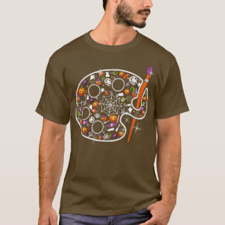 Camiseta Maestra de Arte Calabaza Espeluznante profesor de