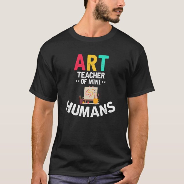 Camiseta Maestra De Arte De Mini Humanos (Anverso)