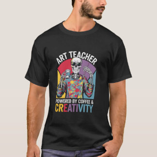 Camiseta Maestra De Arte Impulsada Por El Esqueleto De La C