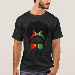 Camiseta Maestra de arte Mujeres africanas desordenadas ton