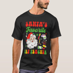 Camiseta Maestra de arte navidad pinta arte favorito de San