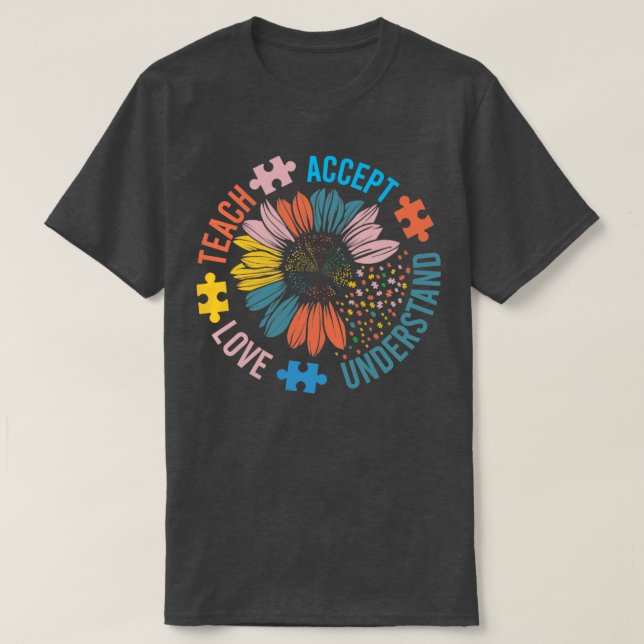Camiseta Maestra de autismo (Diseño del anverso)