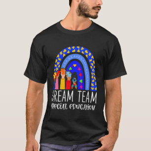 Camiseta Maestra de autismo sueña con equipo de educación e