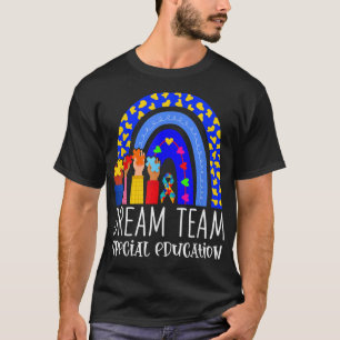Camiseta Maestra de autismo sueña con equipo de educación e