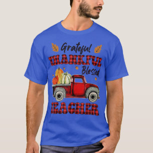 Camiseta Maestra De Camión Rojo Agradecida Agradecida.