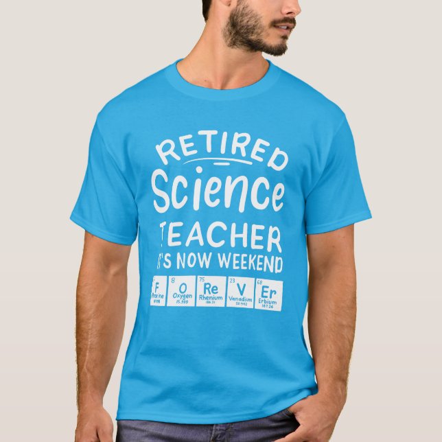 Camiseta Maestra De Ciencia Retirada El Bolso De Fin De Sem (Anverso)