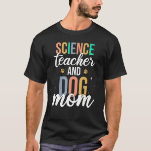 Camiseta Maestra De Ciencia Retro Y Madre De Perro Primer D