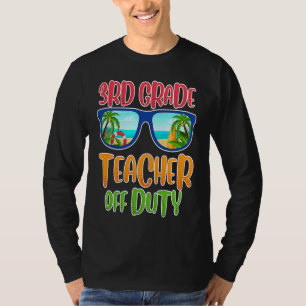 Camiseta Maestra de clase de tercer grado de vacaciones pro