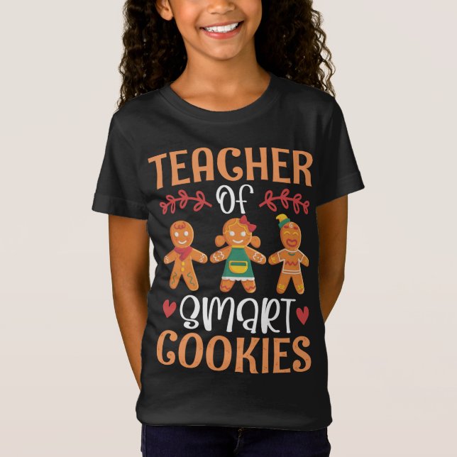 Camiseta Maestra de Cookies Inteligentes - Divertidos Navid (Anverso)