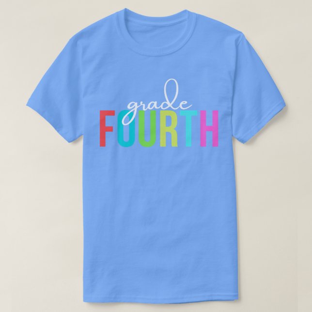 Camiseta Maestra de cuarto grado (Diseño del anverso)