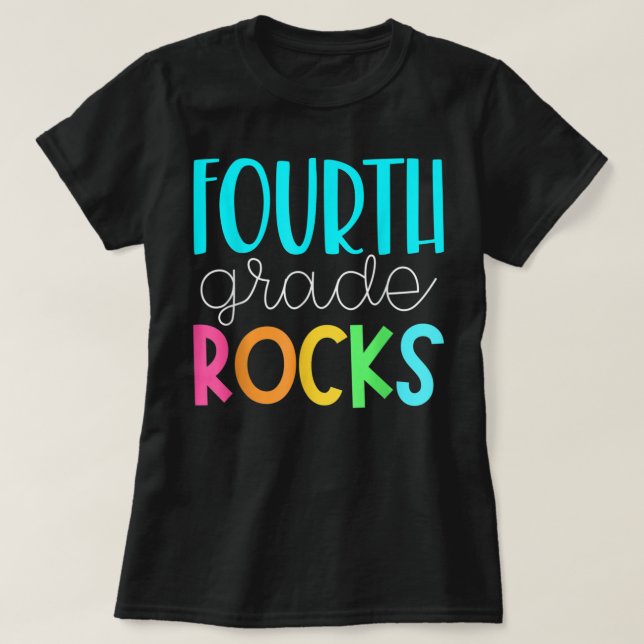 Camiseta Maestra de cuarto grado - cuarto grado roca la cam (Diseño del anverso)