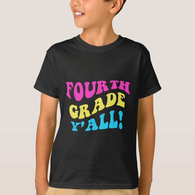 Camiseta Maestra de cuarto grado de cuarto grado, estudiant (Anverso)