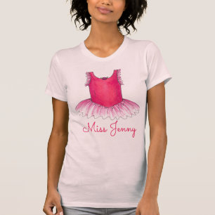 Camiseta Maestra de danza ballet rosa Tutu Ballerina