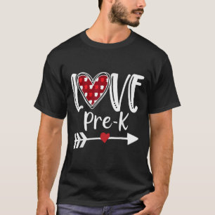 Camiseta Maestra de Día de San Valentín de corazón rojo de