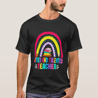 Camiseta Maestra De Educación Enseñada Y Talentosa