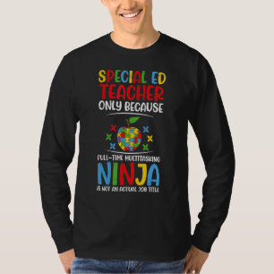 Camiseta Maestra de Educación Especial Multitarea Ninja 1