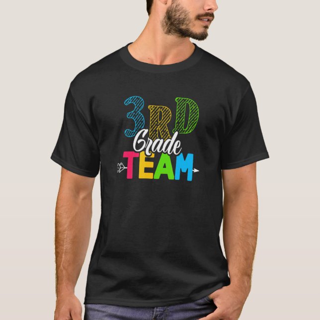 Camiseta Maestra De Equipo De Tercer Grado De Nuevo Al Prim (Anverso)