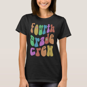 Camiseta Maestra De Equipo Vintage De 4º Grado Hola A Cuart