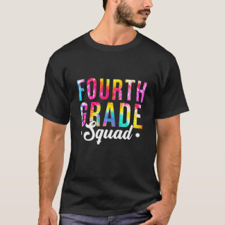 Camiseta Maestra De Escuadrón De 4º Grado De Tie Dye De Vue