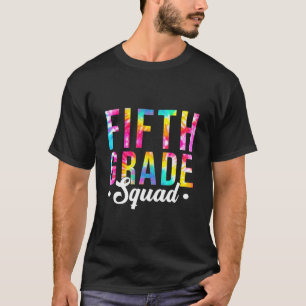 Camiseta Maestra De Escuadrón De 5º Grado De Tie Dye De Vue