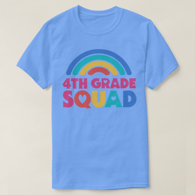 Camiseta Maestra de escuela secundaria de cuarto grado con  (Diseño del anverso)