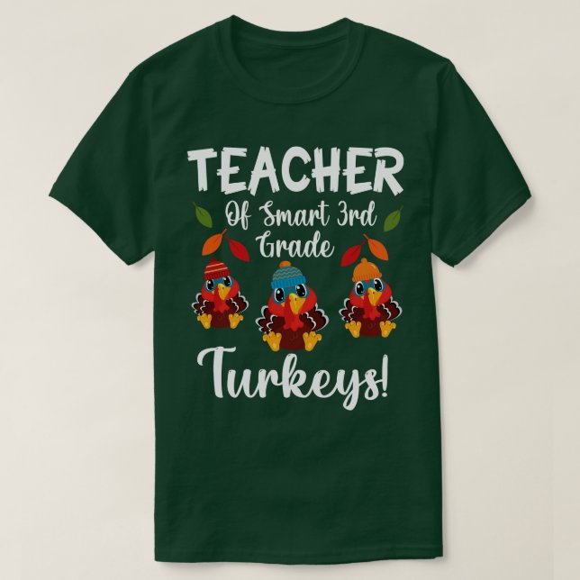 Camiseta Maestra De Estudiantes De Ter Grado Inteligentes D (Diseño del anverso)