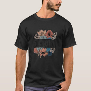 Camiseta Maestra de Flores Retro en Homeschool Mom