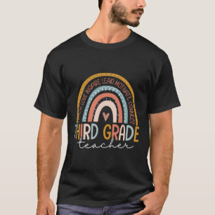 Camiseta Maestra de grado Enseñar amor Inspira Boho Arcoiri