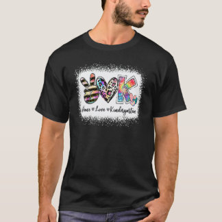 Camiseta Maestra de Grado Paz Amor Equipo de Kinder 