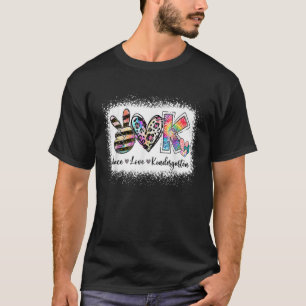 Camiseta Maestra de Grado Paz Amor Kindergarten Equipo Kind