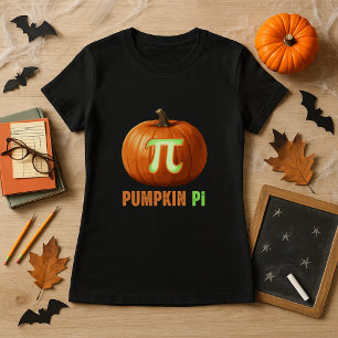 Camiseta Maestra de Halloween de Calabaza Pi Math