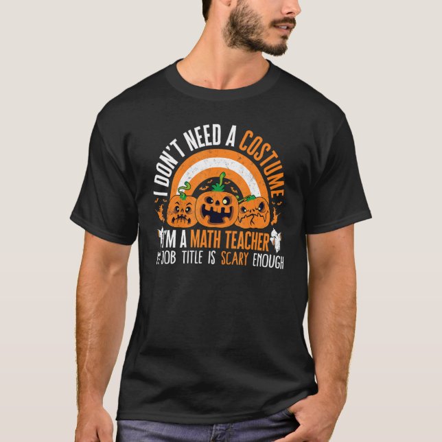 Camiseta Maestra de Halloween no necesita una bomba de vest (Anverso)
