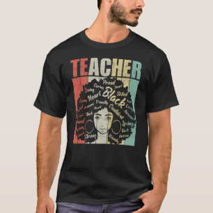 Camiseta Maestra de Historia Negra Mes de Histo Afroamerica