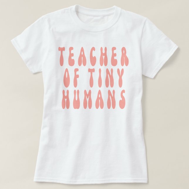 Camiseta Maestra De Humanos Pequeños, profesora, docente, p (Diseño del anverso)