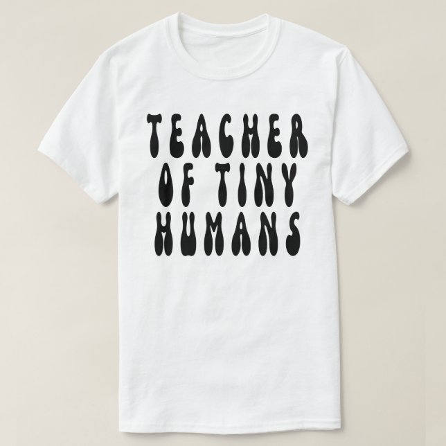Camiseta Maestra De Humanos Pequeños, profesora, docente, p (Diseño del anverso)