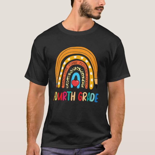 Camiseta Maestra de Impresión de Leopardo Arcoiris de Cuart (Anverso)