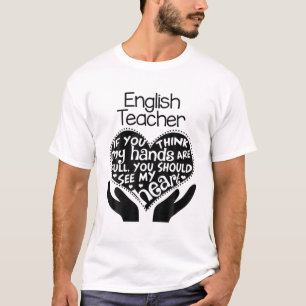 Camiseta Maestra de inglés ELA ELAR regalo del corazón de l