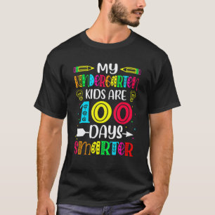 Camiseta Maestra de jardín de infancia 100 días más intelig