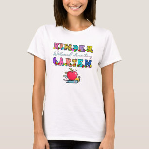 Camiseta Maestra de jardín de infancia linda de vuelta a la
