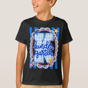 Camiseta Maestra de jardín de infantes a rayas retro estudi