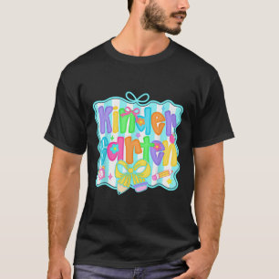 Camiseta Maestra de jardín de infantes elegante equipo de l