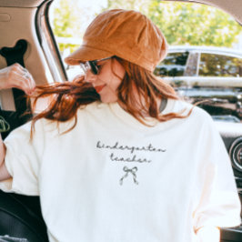 Camiseta Maestra de jardín de infantes Escritura minimalist