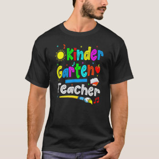 Camiseta Maestra de jardín de infantes primer día Lindo Reg
