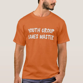 Camiseta maestra de juegos para grupos juveniles
