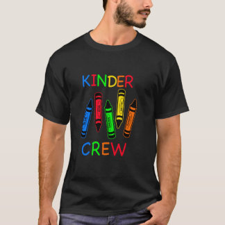 Camiseta Maestra de Kinder Crew de jardín de infantes T- 1e