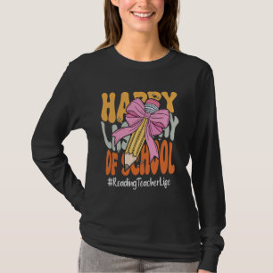 Camiseta Maestra de Lectura Feliz Último Día de Escuela Coq